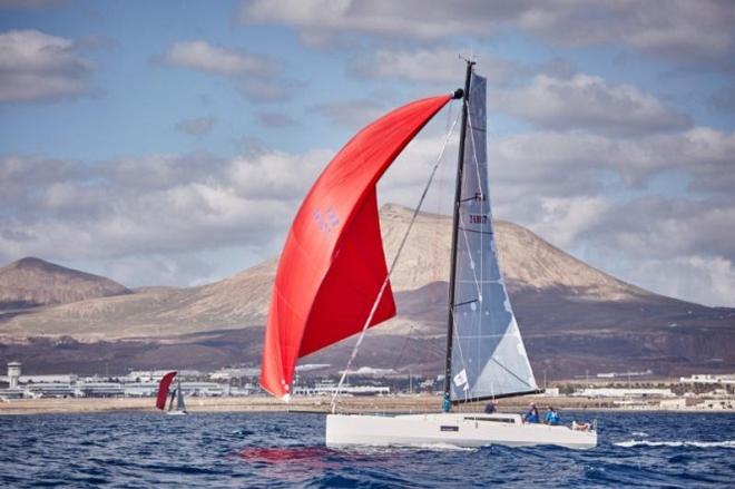 Maurice Benzaquen's Pogo 1250, Aloha getting a great start at the pin end - 2015 RORC Transatlantic Race © RORC / James Mitchell